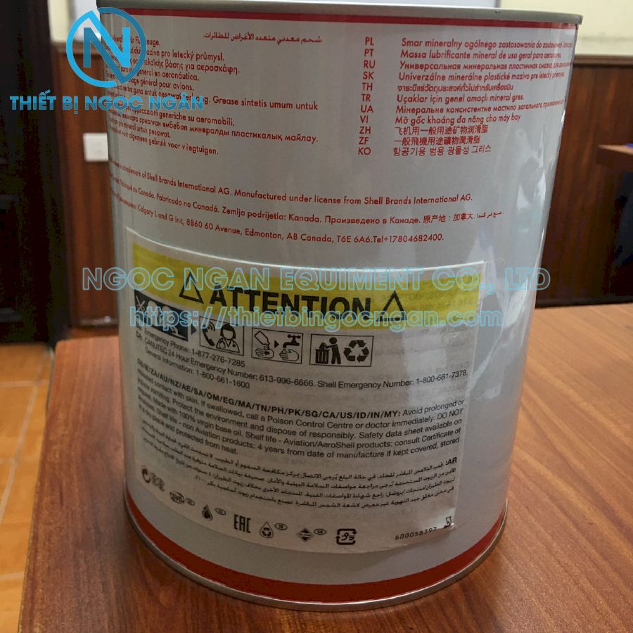 Mỡ Công Nghiệp Aeroshell Grease 6 MIL-PRF-24139B - Ảnh 2