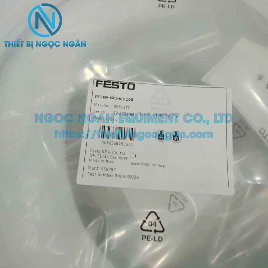 Ống Hơi Khí Nén PTFEN-6X1-NT-100 (8061172)