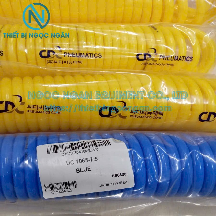 Ống Khí Xoắn Màu Xanh Dương UC 1065-7.5 BU
